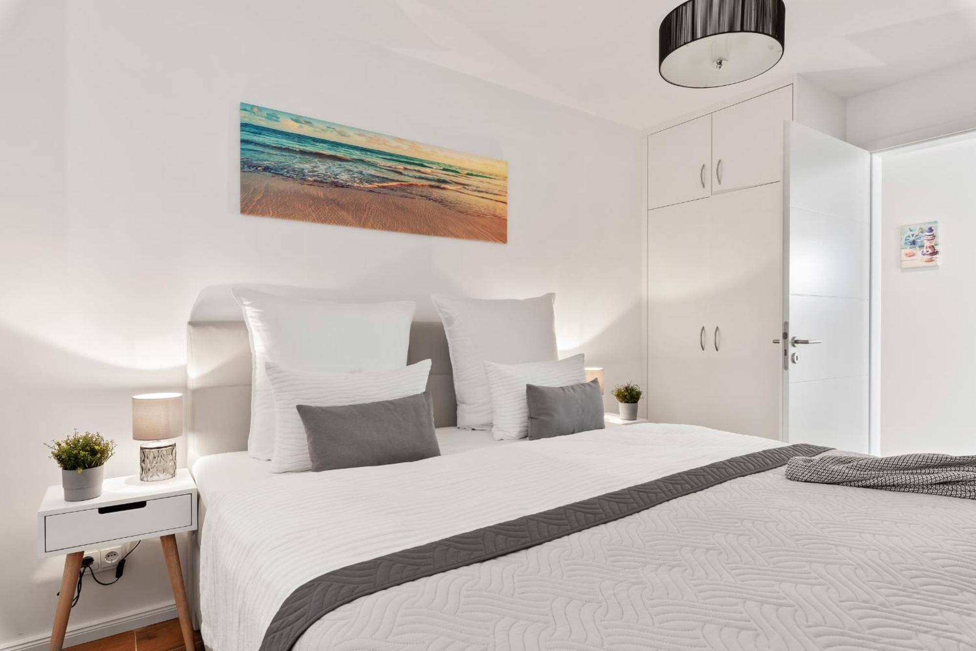 Horizont- Direkt Am Wasser, Hafenblick, Fahrstuhl, Sauna, Ueberdachter Balkon Olpenitz Esterno foto